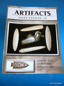 Back Issue Indian Artifacts Sales Catalog #8 by Sam W. Cox FULL COLOR & PRICING - Picture 1 of 12