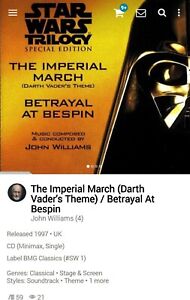 John Williams Star Wars Imperial March PROMO CDS 1997  Hi-Tech AOR Melodic Rock