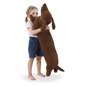 Cuddly Dachshund Plush Pillow Soft Stuffed Animal Long Dog Pillow for Home Decor - Picture 1 of 9