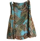 Skirt, Turquoise with Paisley by CATO, 24