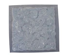 Decorative square stepping stone concrete mold 7075 Moldcreations - Picture 1 of 2