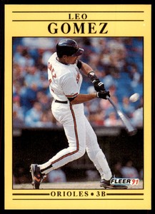 1991 Fleer Leo Gomez Baseball Cards #472