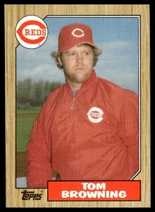 1987 Topps Tom Browning Cincinnati Reds #65 - Picture 1 of 2