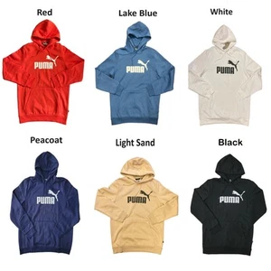 Puma Men's Soft Long Sleeve Kangaroo Pocket Classic Big Logo Hoodie - Picture 1 of 12