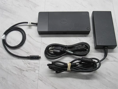 Replicador de puertos de estación de acoplamiento Dell K20A Thunderbolt USB-C WD19TBS con adaptador Foto 1 de 4