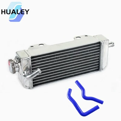 Radiador de alumínio + mangueira azul para 2002-2021 Suzuki RM85/ 2002-2012 Suzuki RM85L - Imagem 1 de 4