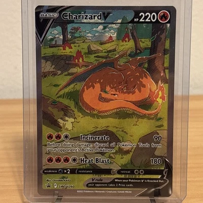 Pokemon TCG Charizard V Sword & Shield Swsh260 Holo Black Star Promo Card 2022 - Image 1 of 4
