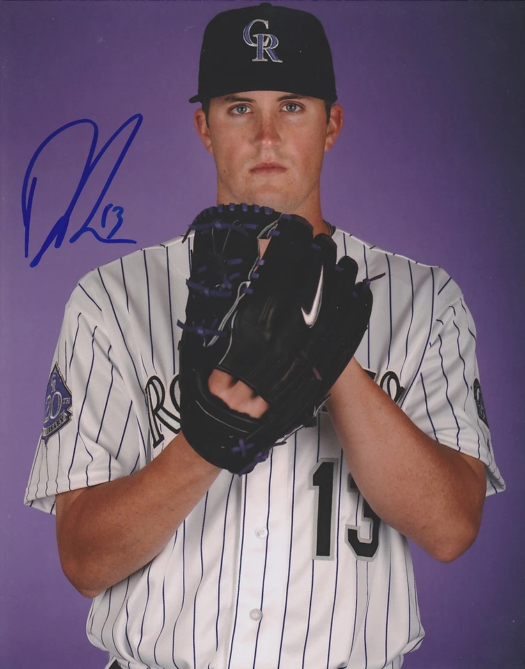 PÓSTER FOTOGRÁFICO 8X10 FIRMADO POR DREW POMERANZ COLORADO ROCKIES A Foto 1 de 1
