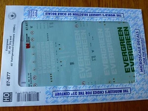 Calcomanía a microescala HO #87-877 contenedores Evergreen (1980+)-contenedor - refrigerador - Imagen 1 de 1