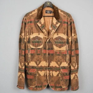 RRL Print Corduroy Field Jacket Unused item Men's Jackets & Outerwear Coverall - Picture 1 of 9