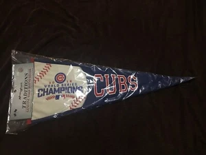 X-Large Wool/leather Chicago Cubs World Series 2016 Champions Pennant New - Picture 1 of 12