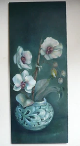 MARY CLEGG, CONTEMPORARY REALISM FLOWERS FLORAL, OIL PAINTING CALIFORNIA MODERN - Picture 1 of 14