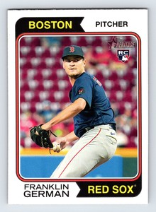 2023 Topps Heritage RC Franklin German #77  Baseball Rookie Boston Red Sox RC