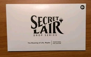 The Meaning of Life, Maybe mtg magic the gathering secret lair FOIL sealed - Bild 1 von 2