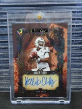 2022 WILD CARD KALEB ELEBY ROOKIE AUTOGRAPH #1/2~ HOUSTON ROUGHNECKS ~ XFL ~ 1/1