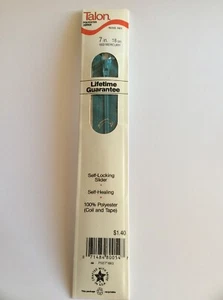 Vtg Nip Talon Metal Zipper + Easy Instructions Mercury 100% Polyester 7" - Picture 1 of 7