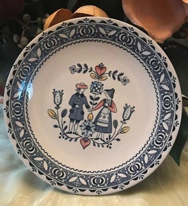 Juegos de platos del desierto Staffordshire Johnson Bros granito antiguo "corazones y flores" - Imagen 1 de 6