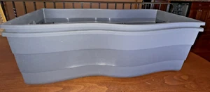 United Products 2 Pack Indoor/Outdoor Rail Planter – Patio, Deck, Balcony - Gray - Picture 1 of 6