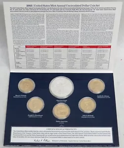 2015 W US MINT ANNUAL UNCIRCULATED DOLLAR COIN SET - Picture 1 of 4