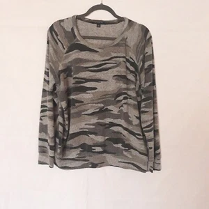 Buffalo David Bitton Herren grau Tarnhemd Large Langarm bequem - Bild 1 von 5