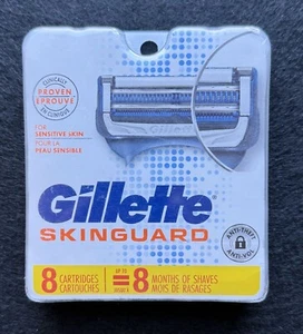 🔥 NEW 🔥 Gillette Skinguard Razor Blade Refills (8 Count) 🪒 Sealed Pack - Picture 1 of 3