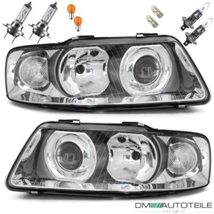 2x Audi A3 8L 8L1 Facelift Klarglas H7/H1 Scheinwerfer SET 00-03+Birnen KOMPLETT - Bild 1 von 3