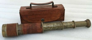 Vintage brass telescope 16" monocular telescope nautical pirate spyglass scope - Picture 1 of 6