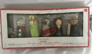 Marvel Super Hero Figurines Set Thor Loki Falcon Black Widow Hawkeye NLA NWT - Picture 1 of 1