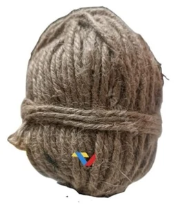 Cuerda de yute natural fuerte grueso cordón trenzado para proyectos artesanales 200 gr 2 capas - Imagen 1 de 2