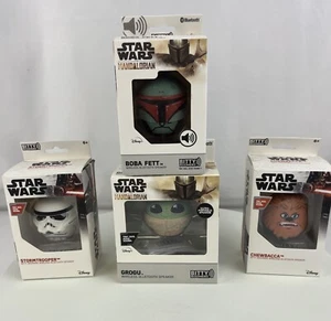 Star Wars The Mandalorian 4er Pack Bitty Boomers Tragbare Bluetooth Lautsprecher - Bild 1 von 8