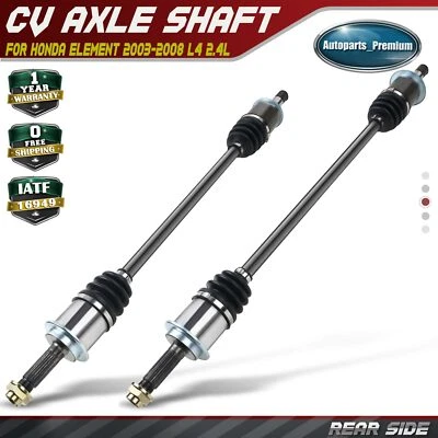 2x Conjunto de eje CV trasero izquierdo y derecho para Honda Element 2003 2004-2008 L4 2,4 L Foto 1 de 4