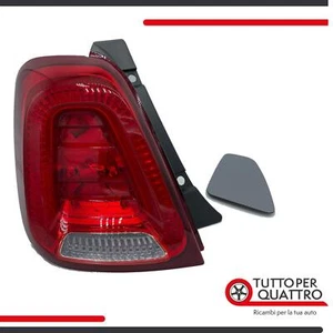 Fanale Posteriore Sinistro per Fiat 500 dal 2015 in poi, Testato ECE, Rosso - Imagen 1 de 10
