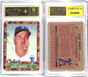 1982 Topps Cracker Jack #15 Duke Snider Salón de la fama ASG 9 casi nuevo # T - Imagen 1 de 1