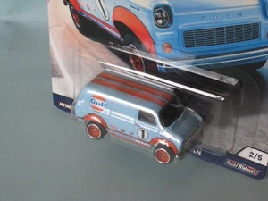 Hot Wheels Ford Transit Supervan Gulf Racing in BP 65mm Toy Model Car USA RARE - Picture 1 of 2