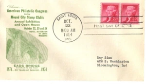 Scott 1055 - 1954 Liberty Series Coil FDC - 2¢ Thomas Jefferson - First Day - Picture 1 of 1