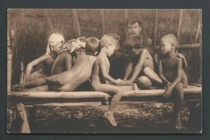 Bali Boys playing Dice Gambling Indonesia ca 1910 - Picture 1 of 1