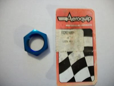 PRODUCTOS AEROQUIP PERFORMANCE, FCM 2103, TUERCA DE BLOQUEO AN -8, ALUMINIO ANOZIDADO AZUL Foto 1 de 2