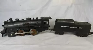 Marx #490 O Scale Locomotive Steam Engine Train w/SOUTHERN PACIFIC LINES Tender - Picture 1 of 13