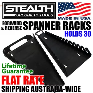 STEALTH 30 Tool Standard and Reverse Gripper Black Spanner Rack Combo - Picture 1 of 10