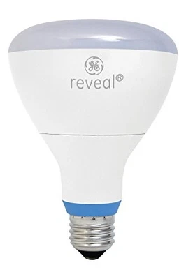 G E Lighting 92470 Reveal LED Light Bulb, White, Medium Base, 10-Watt NEW - Image 1 of 2
