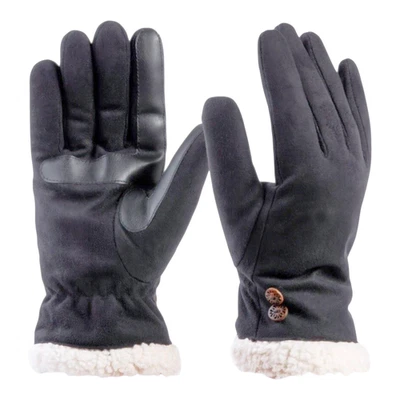 Isotoner Signature Women’s Microsuede Water Repellent Gloves Black S/M L/XL - Image 1 of 4