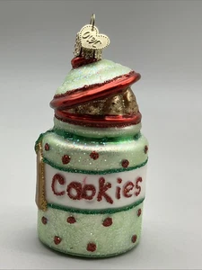 Old World Christmas Cookie Jar Glass Ornament - Picture 1 of 5
