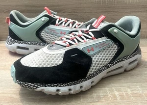 Under Armour UA HOVR Summit Mens (UK 12) Hiking Shoes Trainers Black White Blue - Picture 1 of 18