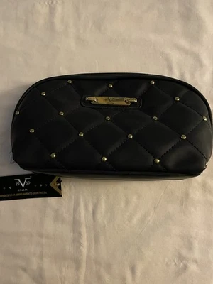 NWT Versace 19-69 Abbigliamento Sportivo Faux Leather Quilted Black Clutch Bag - Image 1 of 4