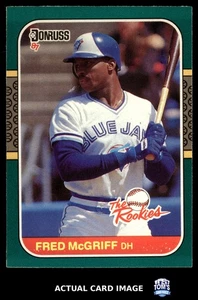 1987 Donruss The Rookies #31 FRED MCGRIFF Toronto Blue Jays HOF RC EX-NM - Picture 1 of 4