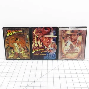 Indiana Jones 4K Ultra HD Limited Edition Steelbook Trilogy Set mit Postern - Bild 1 von 12