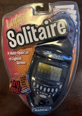 Radica Lighted Solitaire Handheld Electronic Game - Model 74014 - Sealed! - Image 1 of 3