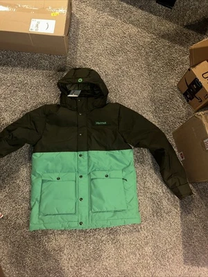 MARMOT Fordham 男式大号 700 填充连帽冬季派克大衣/夹克/外套 $325 — 第 1/3 张图片