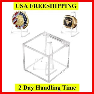 Meisterschaftsring Vitrine Klar Acryl Meisterschaftsring Halter Box A... - Bild 1 von 9
