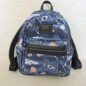 Loungefly Star Wars Chibi Spaceships Mini Backpack X-Wing Tie Fighters Disney  - Picture 1 of 10